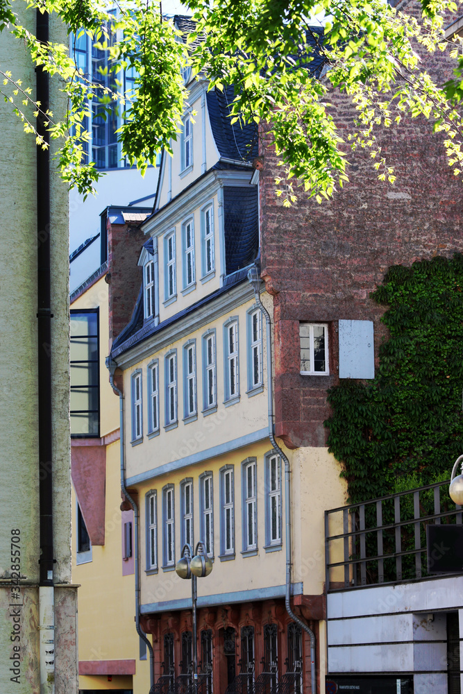 Das Goethe-Haus in der Innenstadt von Frankfurt am Main 