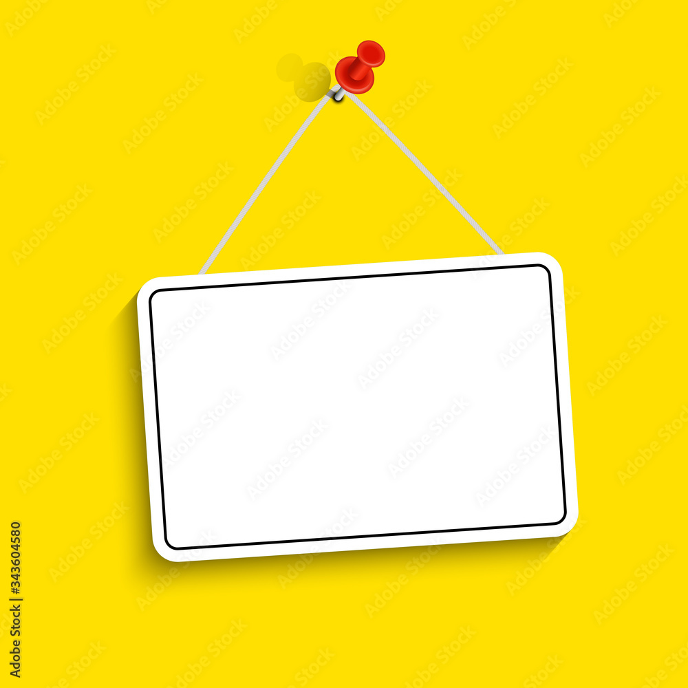 Empty Note Frame with Place for text. Vector Illustration