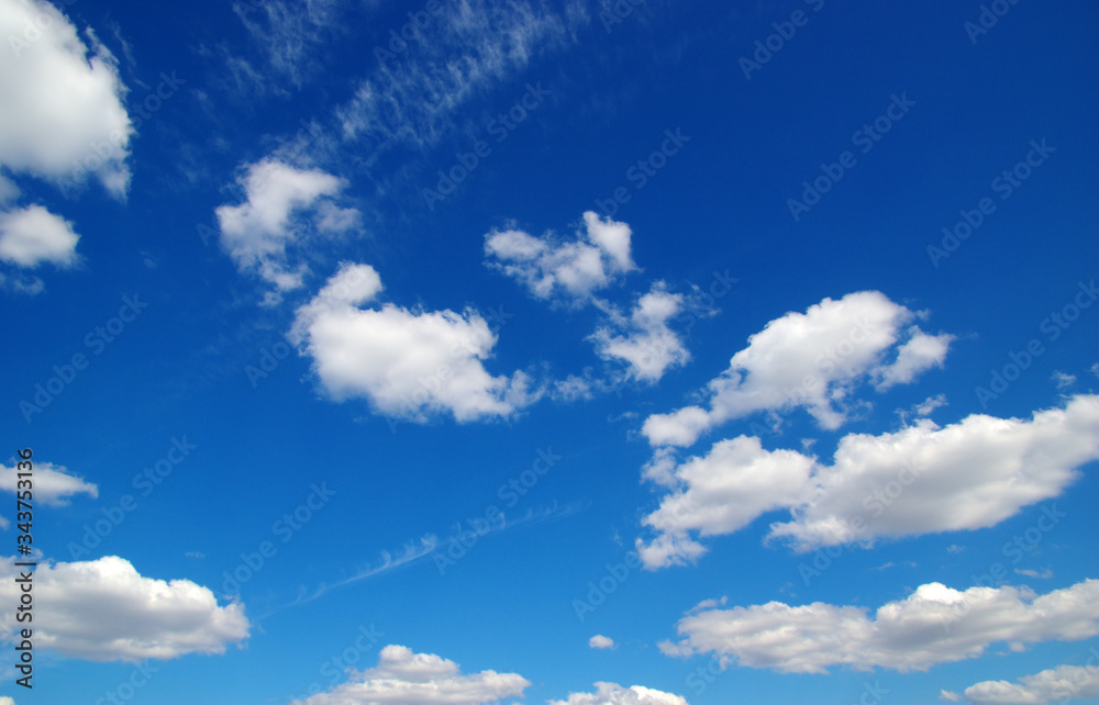  sky and white clouds