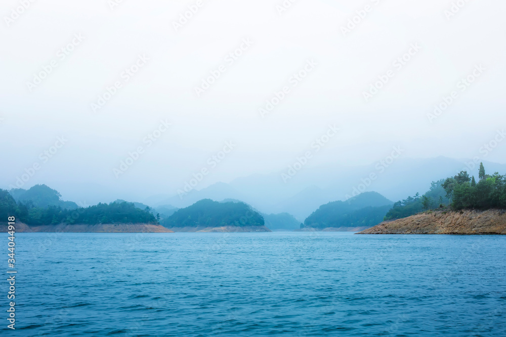 Natural Landscape and Lake Scenery of Qiandao Lake in Hangzhou