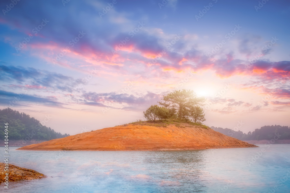 Natural Landscape and Lake Scenery of Qiandao Lake in Hangzhou