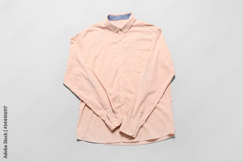 Stylish shirt on white background