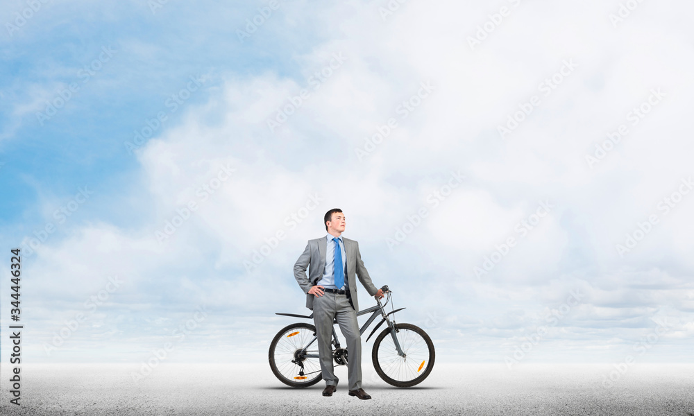 Confident and successful man in business suit