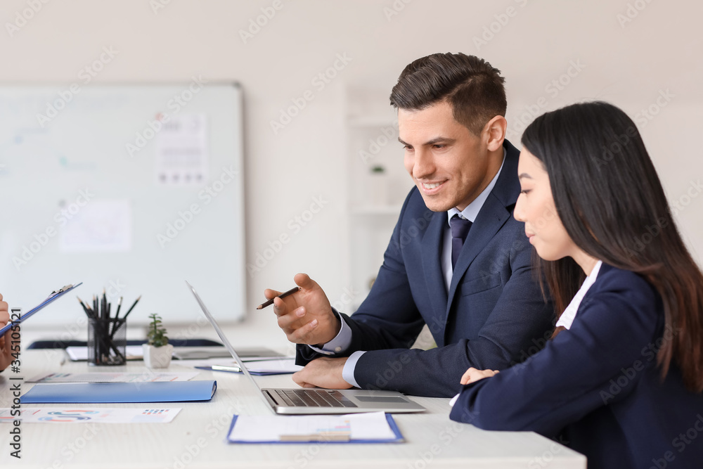 Business people having meeting in office