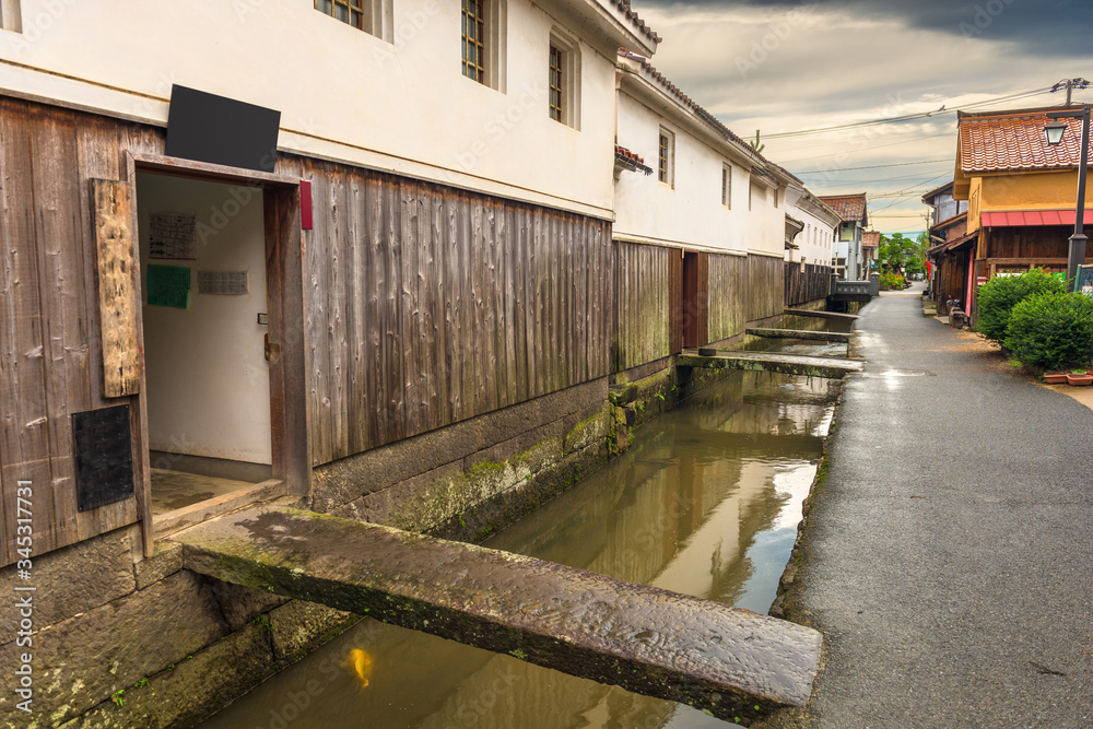 日本鸟取县黑潮市老城区