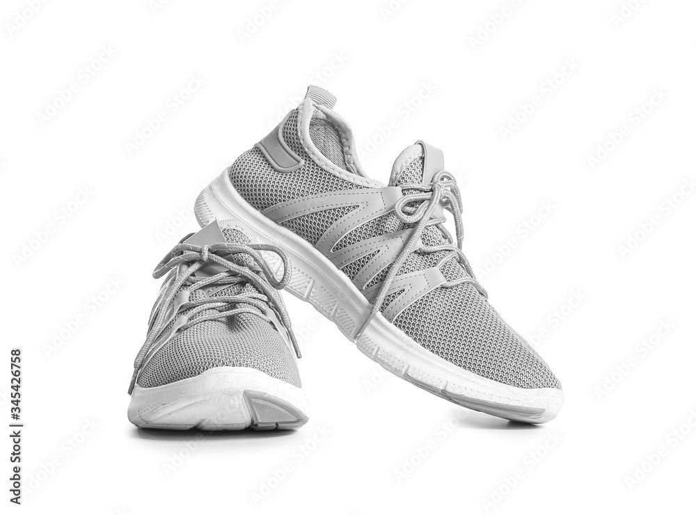 Sport shoes on white background