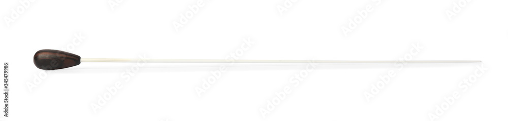 Conductors stick on white background