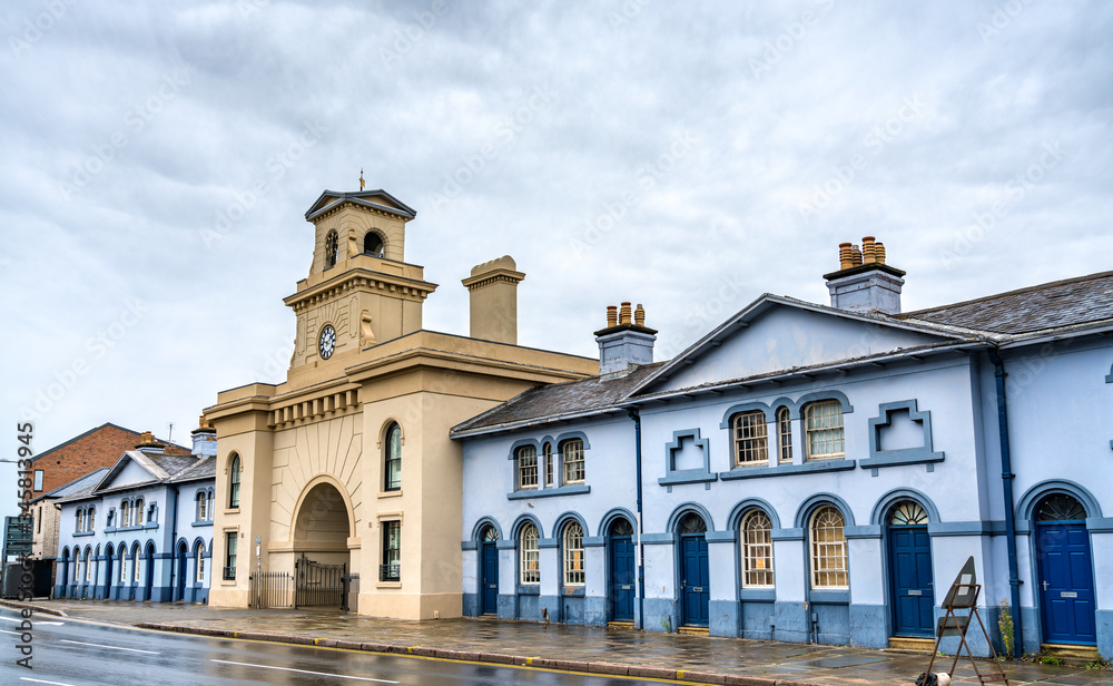 Traditional architecture in Nottingham, East Midlands, UK