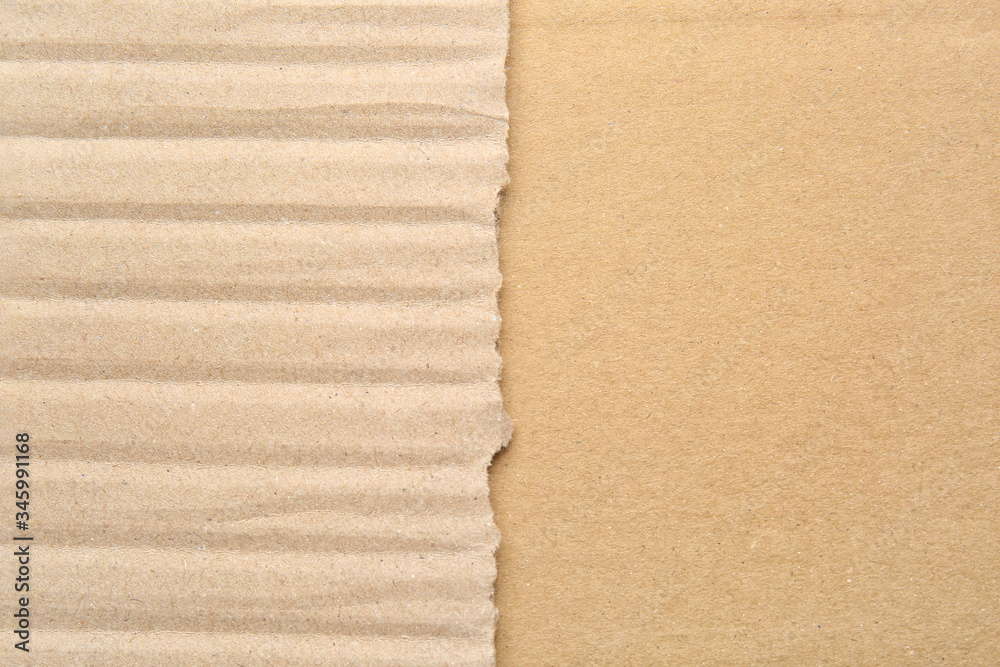 Texture of cardboard paper, closeup