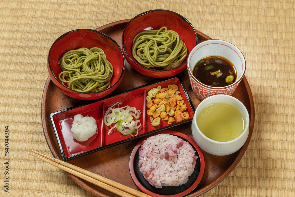 新そば Newly made raw soba Japanese foods