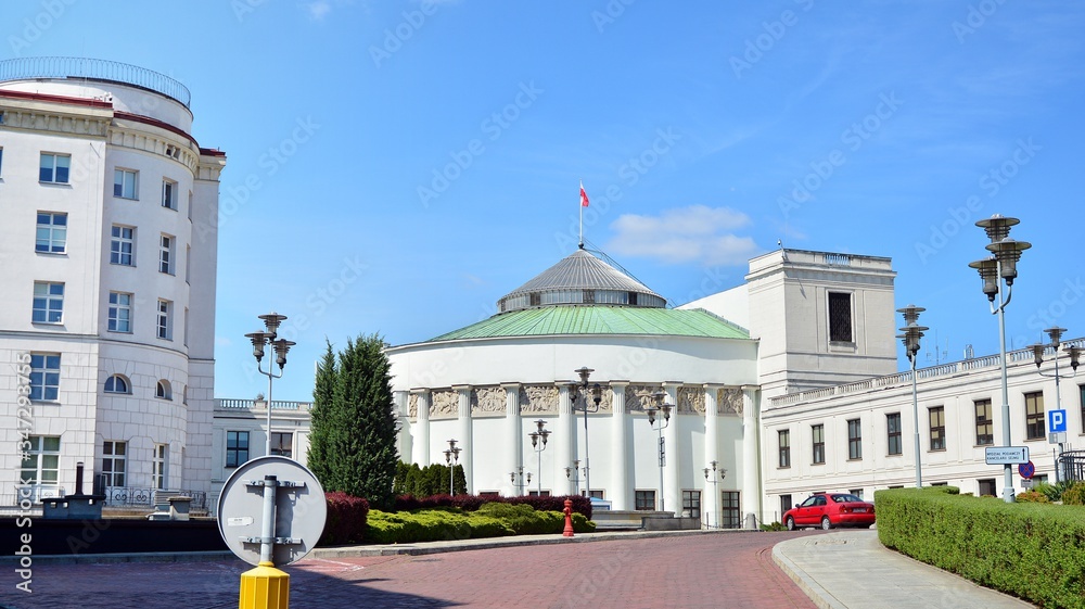 Exterior view of Parliament building 