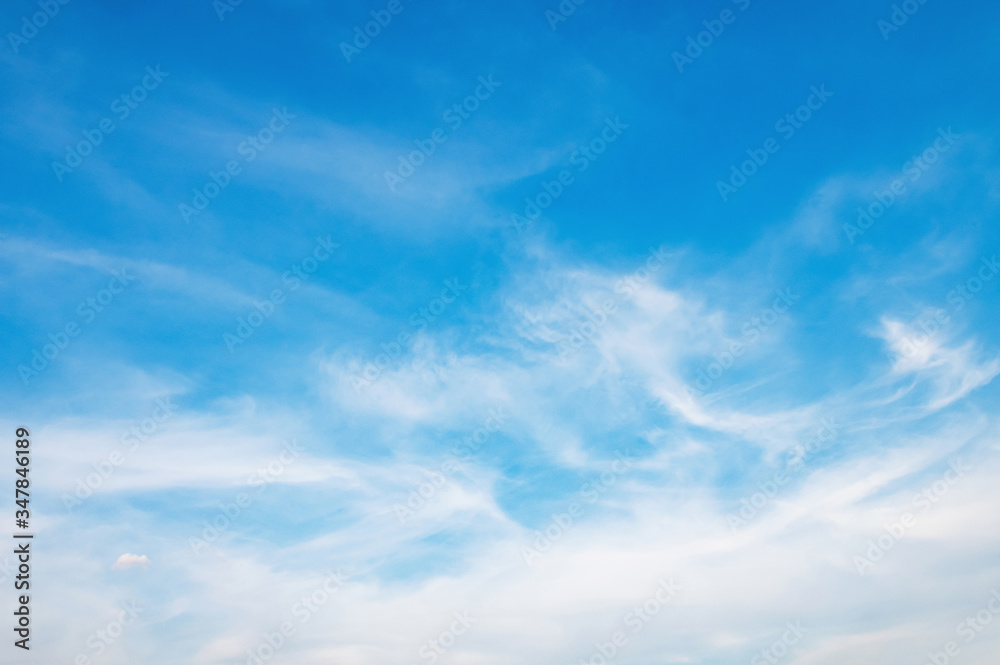 white cloudy and blue sky background