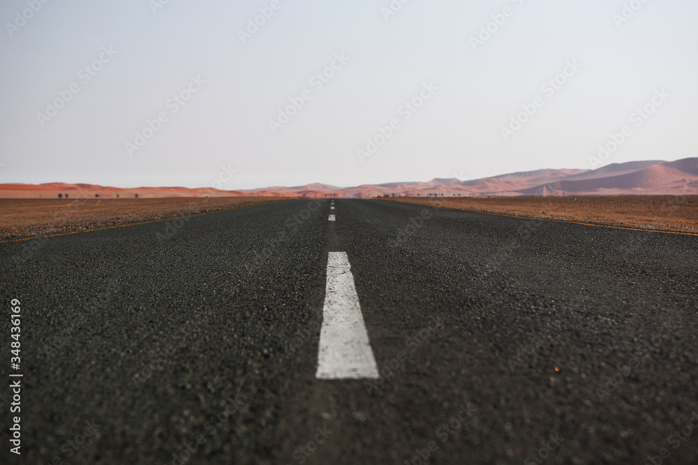 A empty road to nowhere