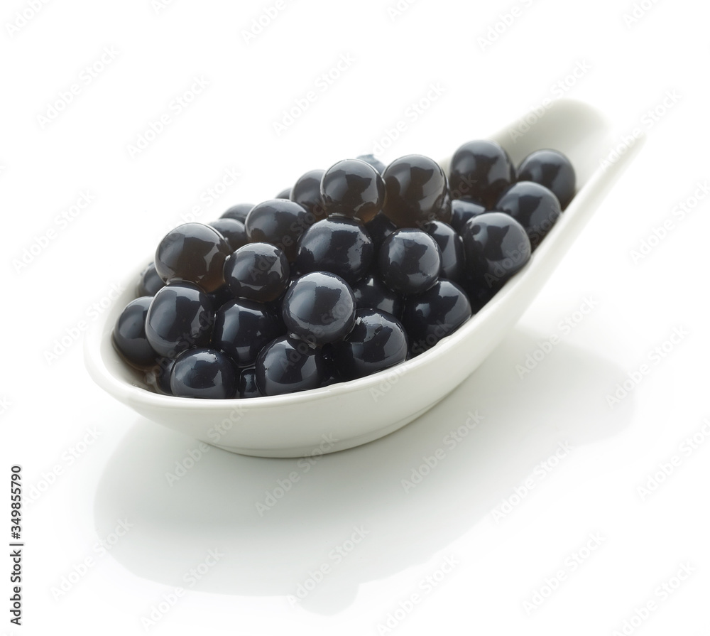 black tapioca pearls for bubble tea