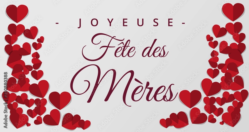 carte ou bandeau pour joyeuse  fête des mères