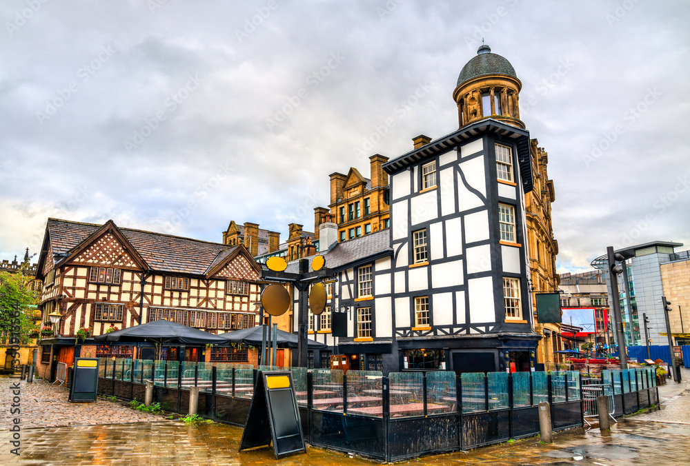 Traditional half-timbered house in Manchester, England