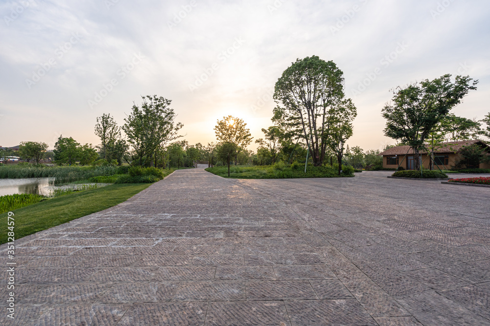 road in park