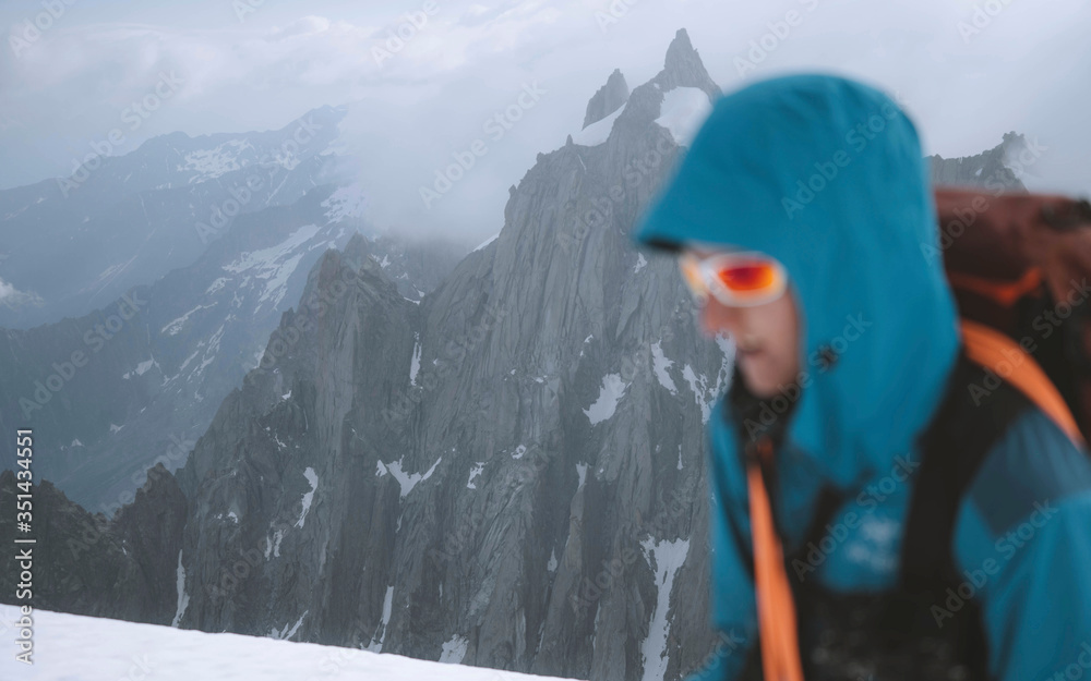 Hiking in the alps