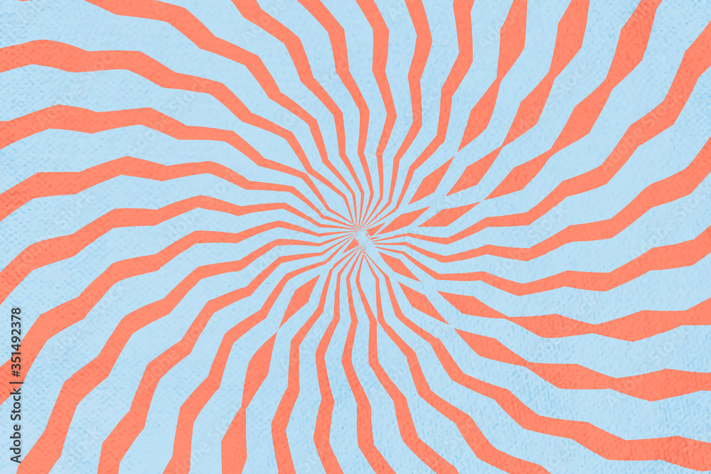 Spiral sunburst effect patterned background