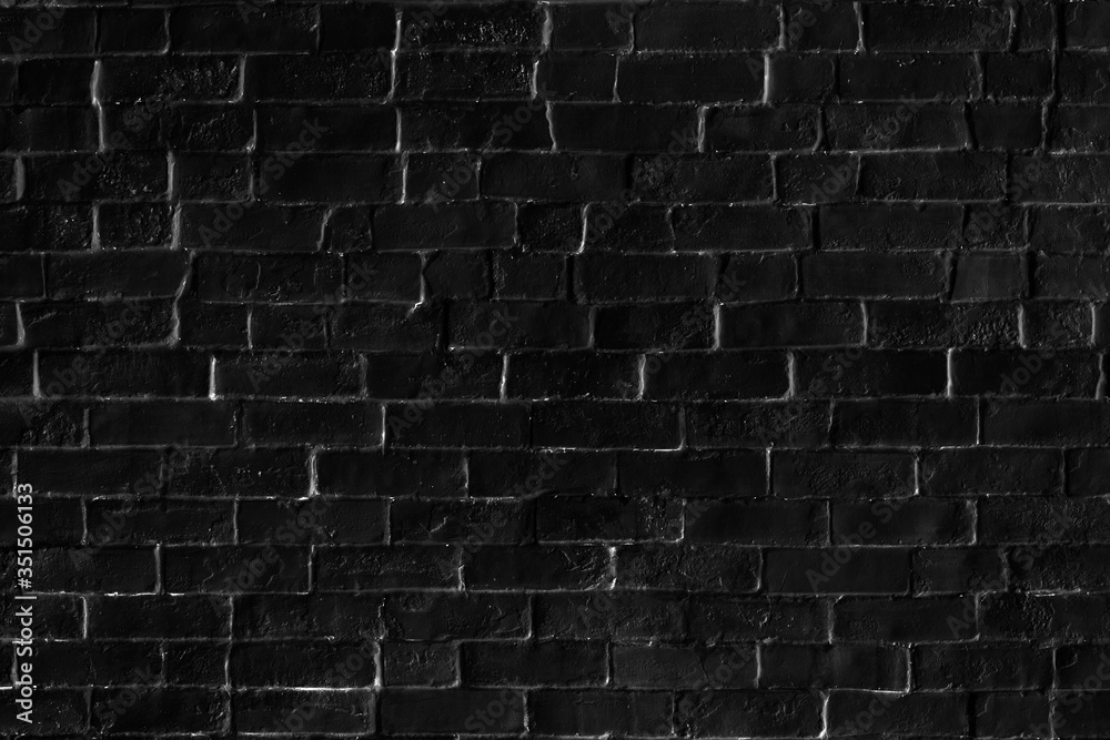 Black brick patterned background