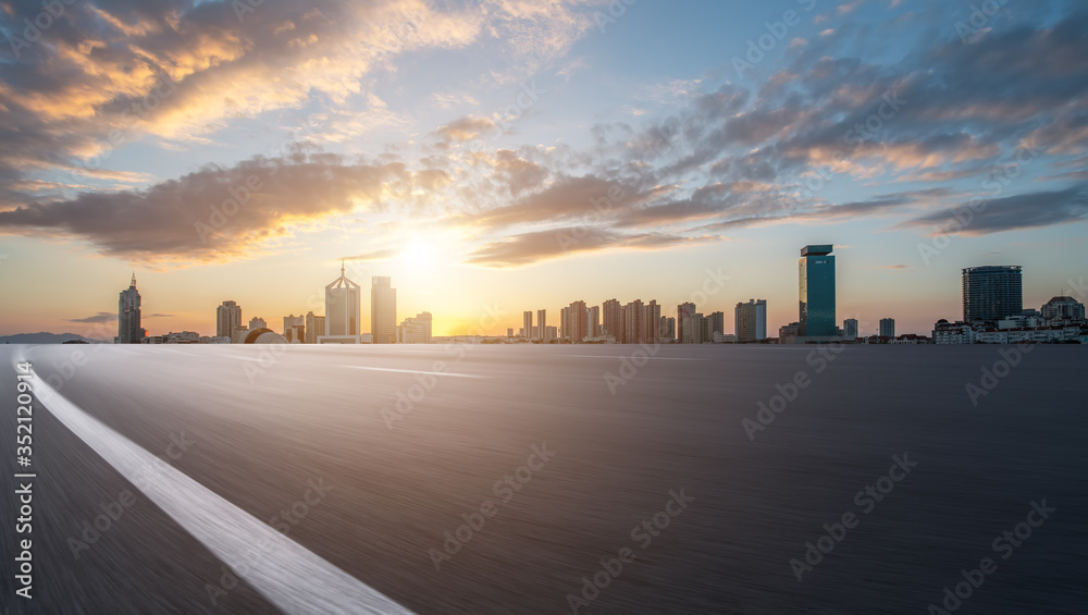 城市道路与建筑景观