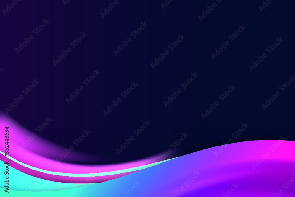 Colorful gradient template on a dark purple background vector