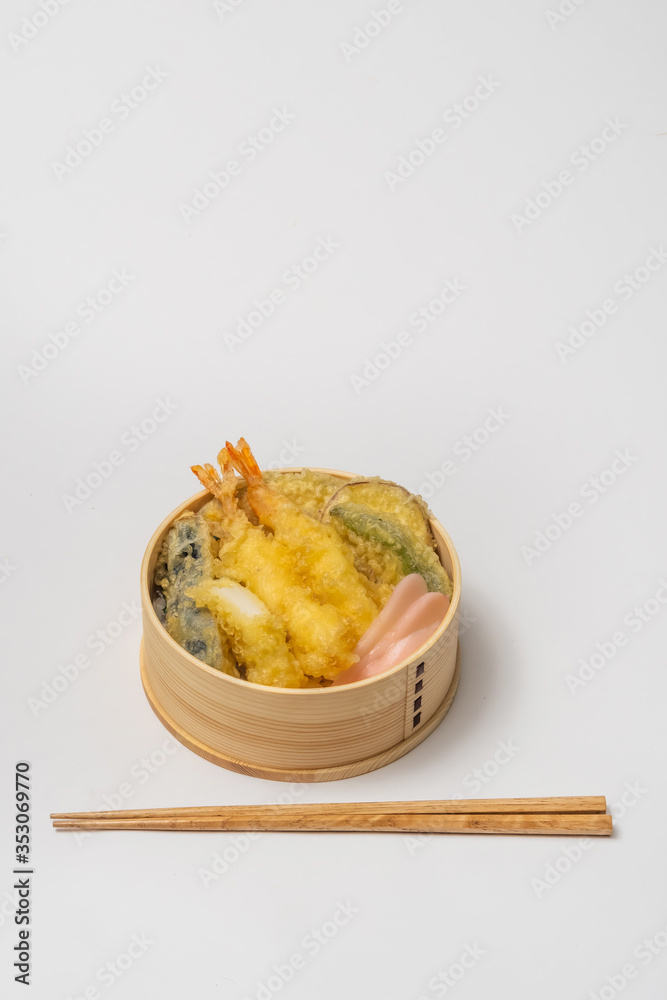 天ぷら弁当　Tendon Japanese fried food) bento 