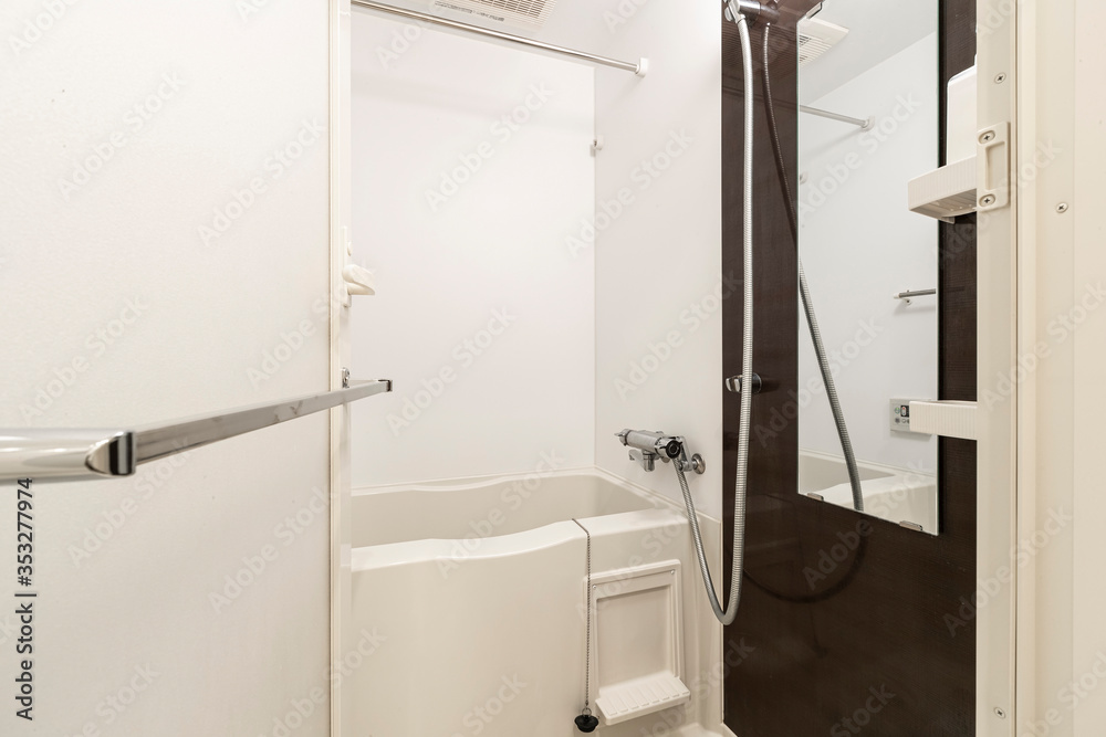 Bath tub in modern shower room