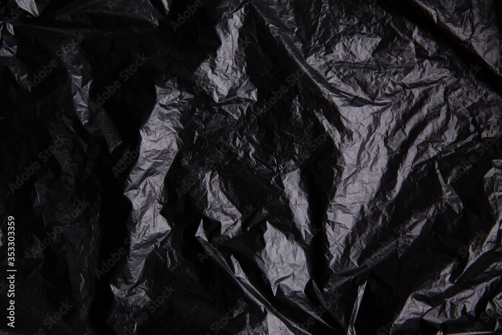 Black fabric texture for background.