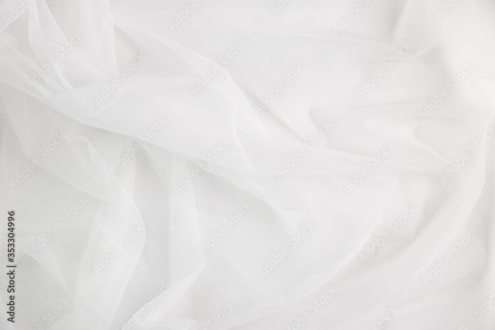 Abstract white fabric texture background.