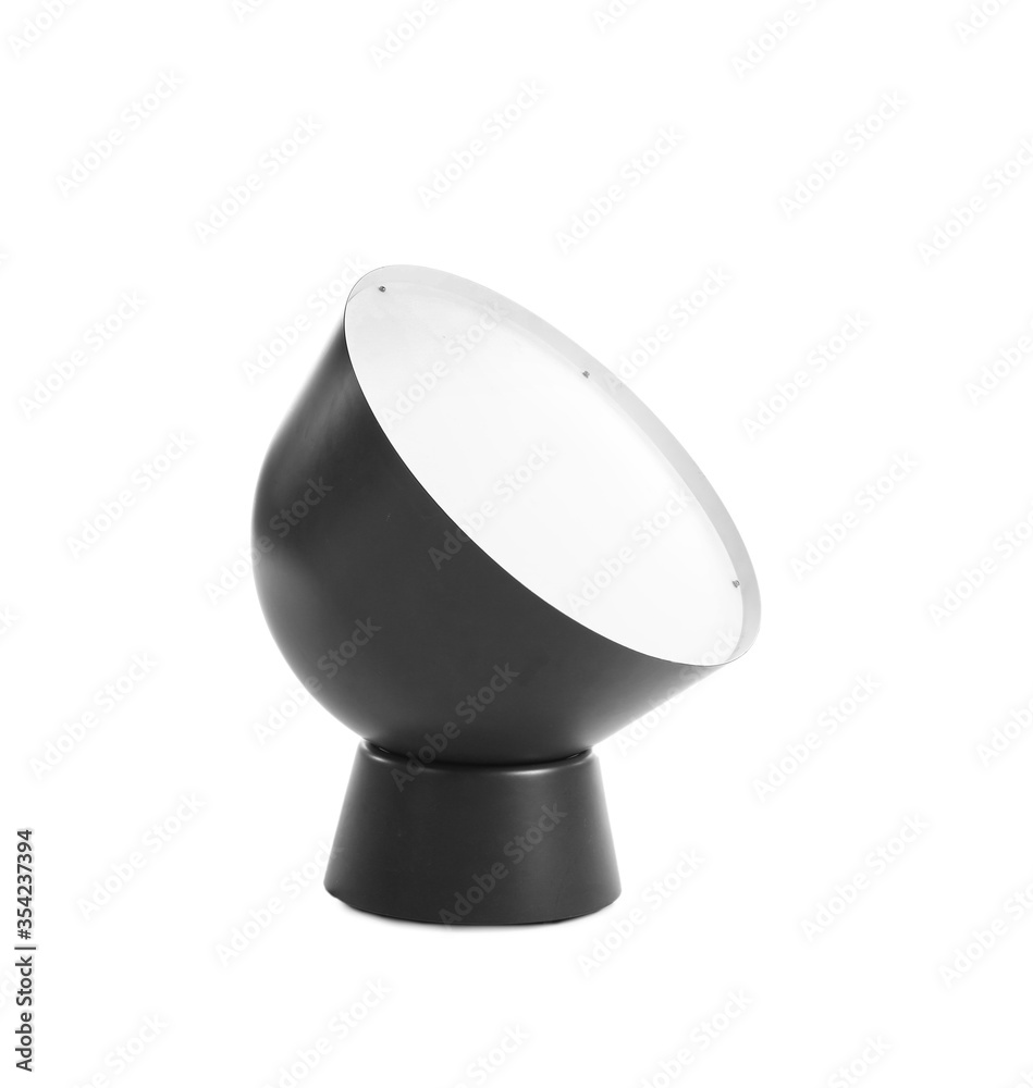 Stylish lamp on white background