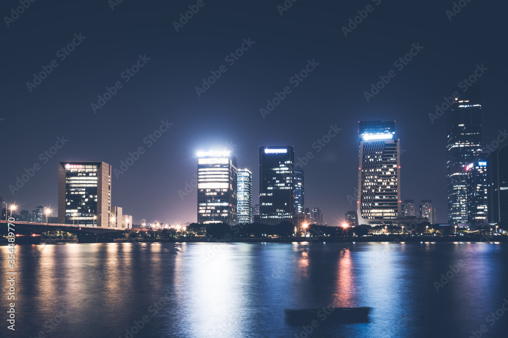 福州CBD建筑景观夜景