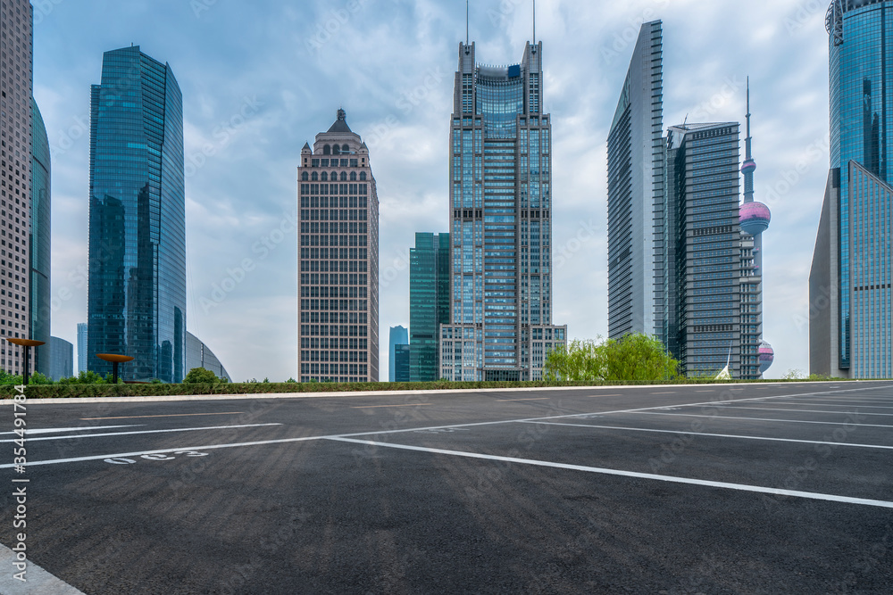 城市道路与城市建筑景观