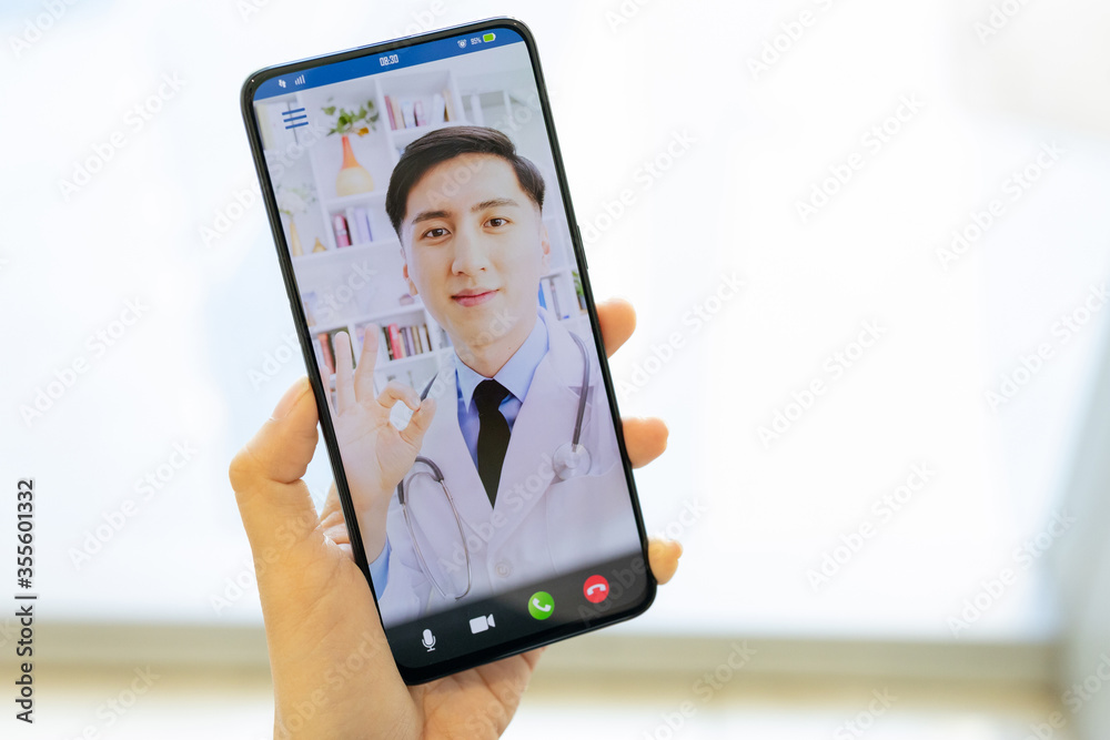 Telemedicine concept - video chat