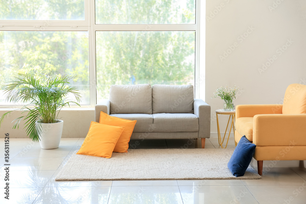 Interior of modern stylish living room