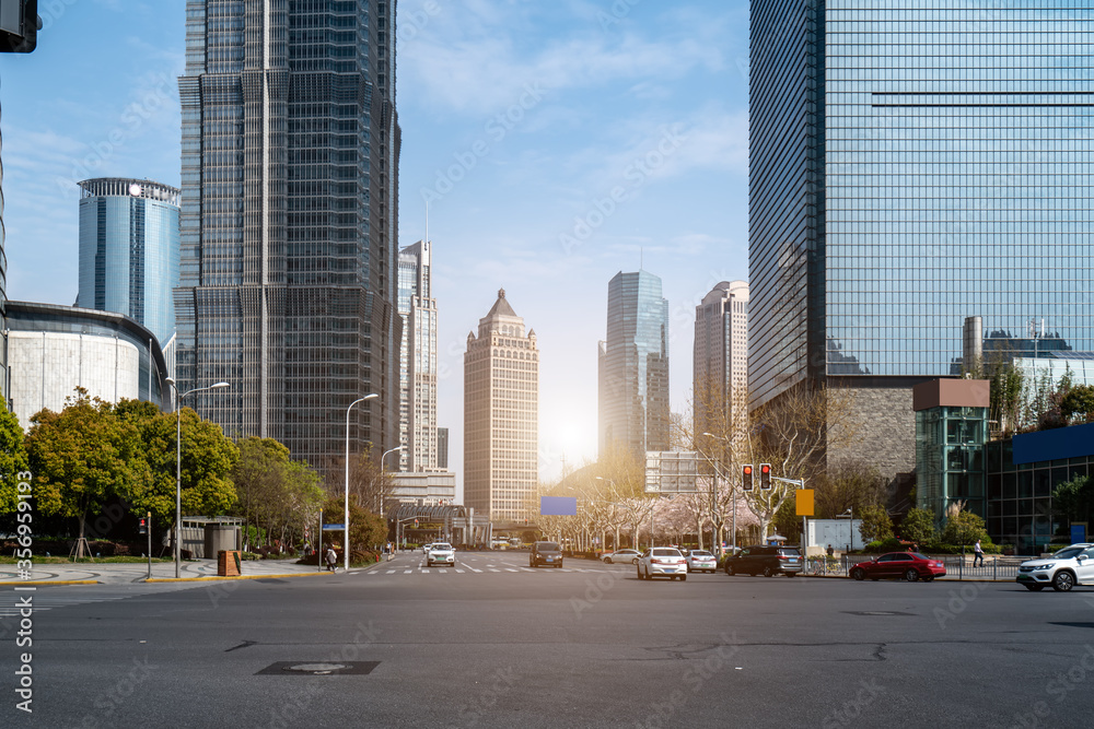 Skyscrapers in Shanghai Lujiazui Financial District