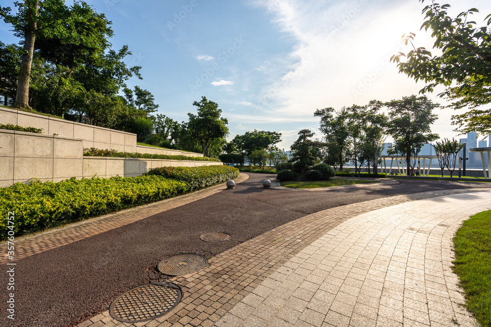 road in park