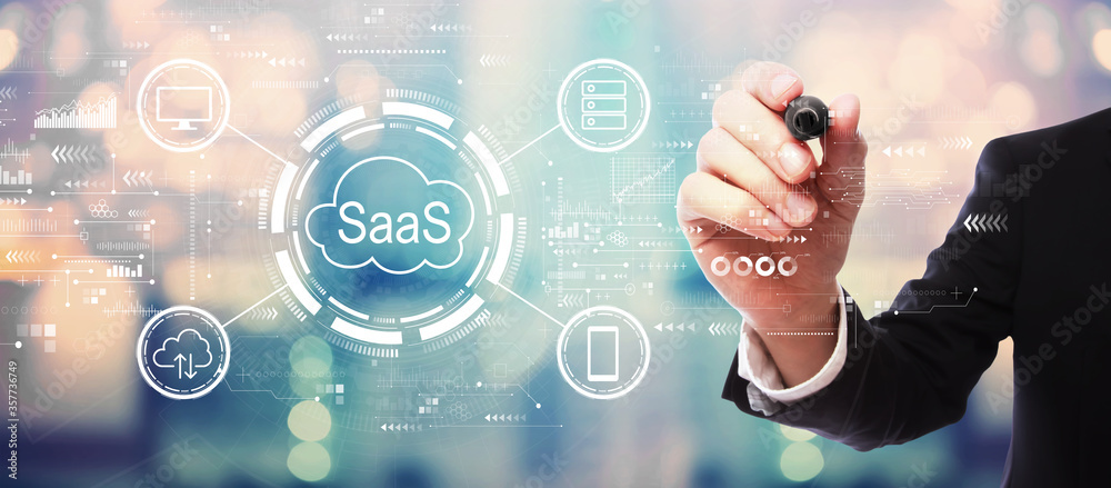 SaaS——软件即服务概念，在模糊的抽象背景下与商人合作