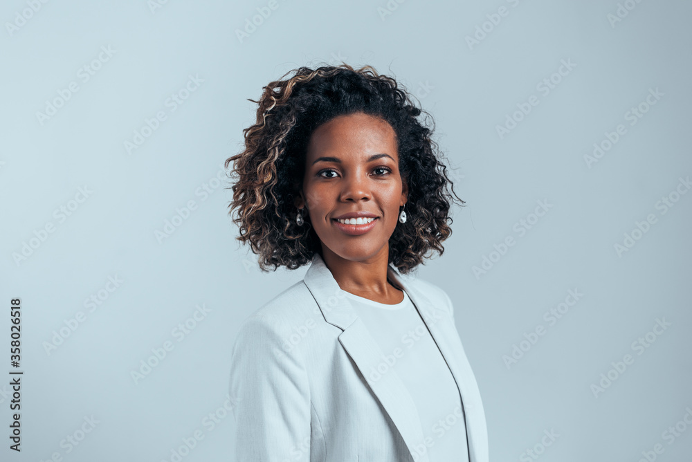 Business portrait of a beautiful mixed race woman.