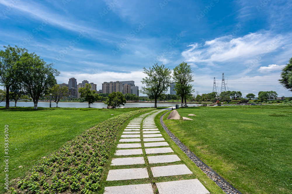 road in park