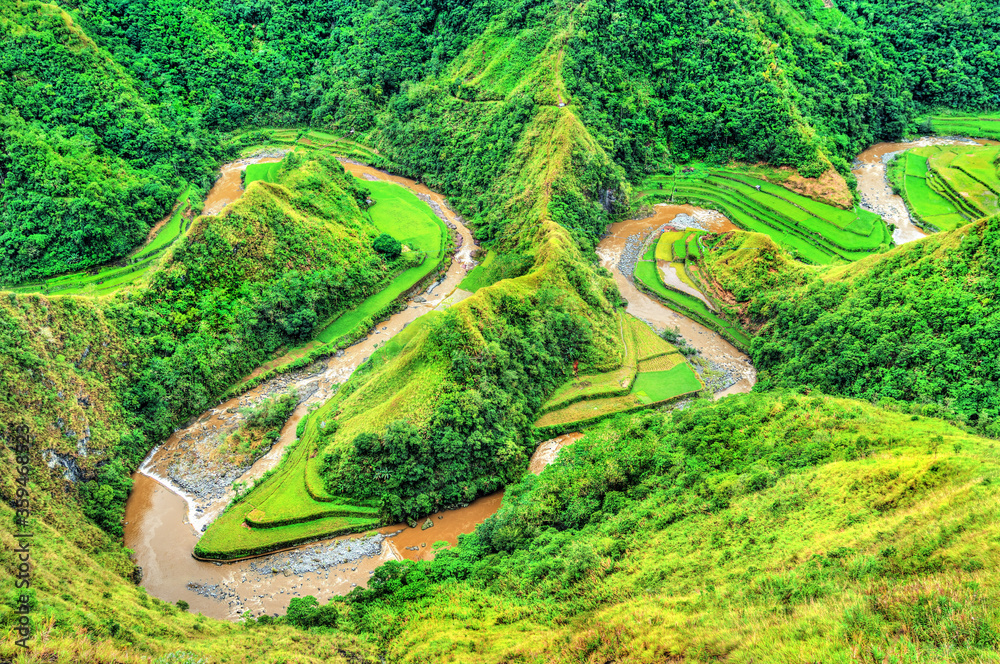 菲律宾Ifugao Ducligan的Snake河