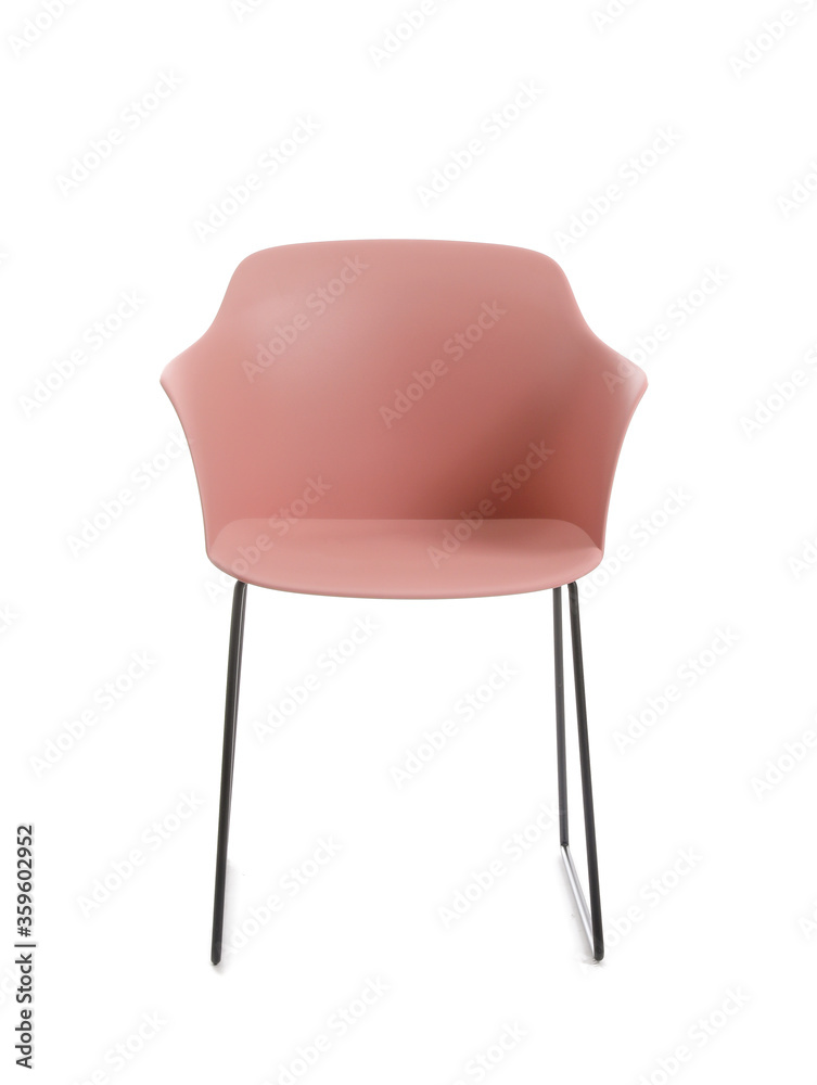 Stylish chair on white background