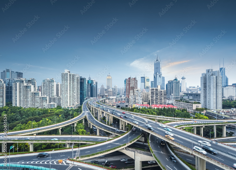 city interchange in shanghai