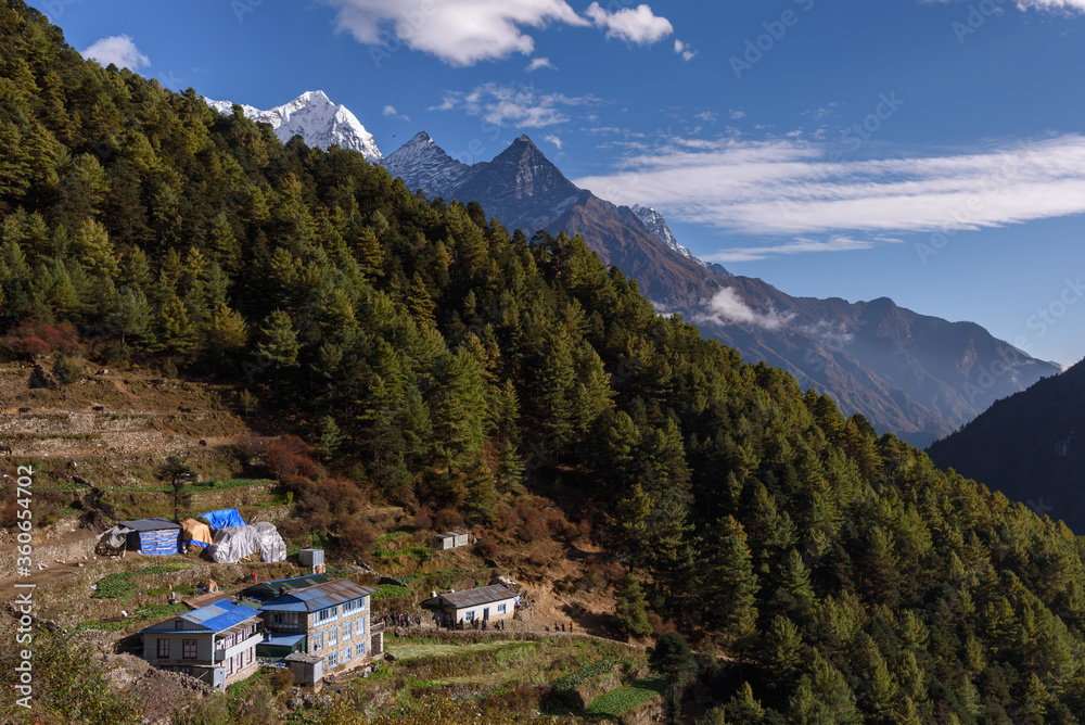 喜马拉雅山脉的山村