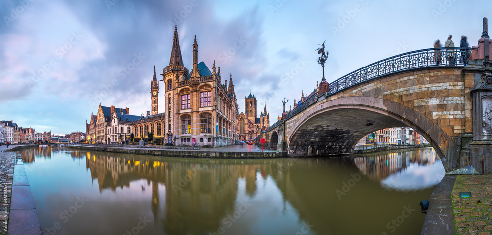 Ghent, Belgium at the Graslei