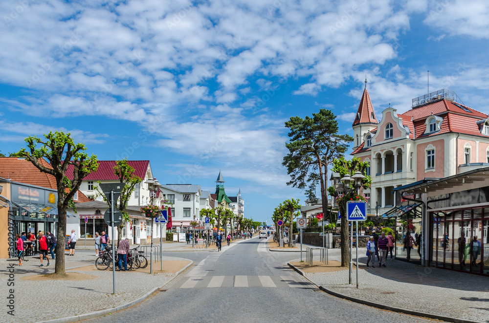 Neue Strandstraße in Zinnowitz Usedom