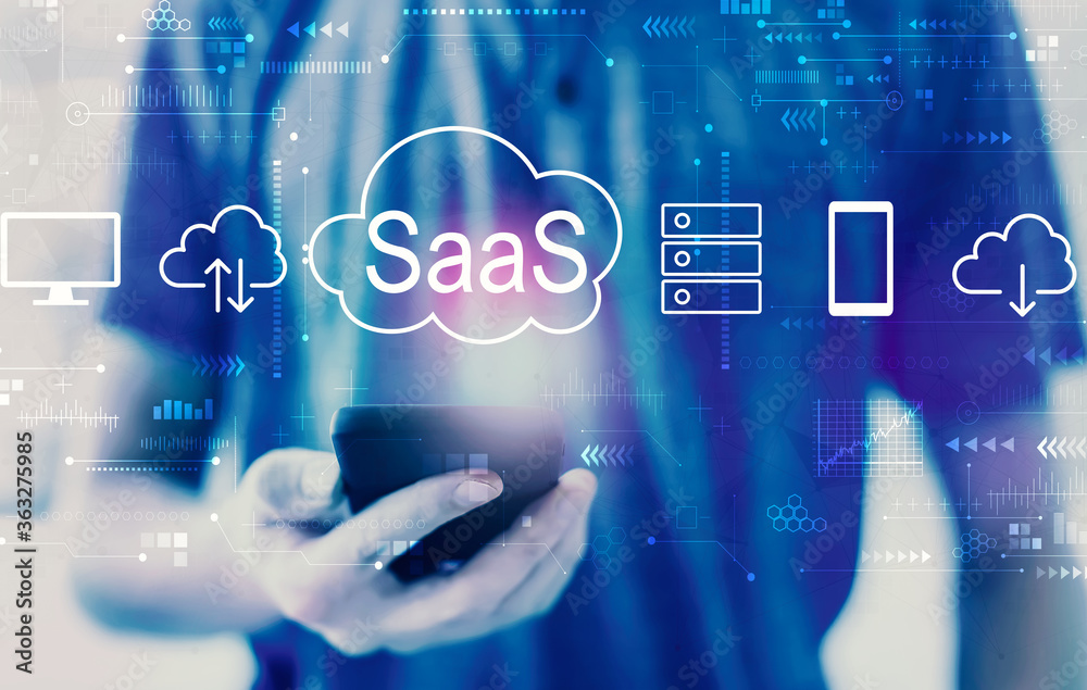 SaaS——年轻人使用智能手机的软件即服务概念