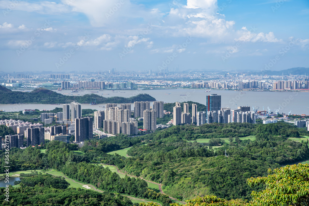 中国广州南沙自由贸易区城市景观