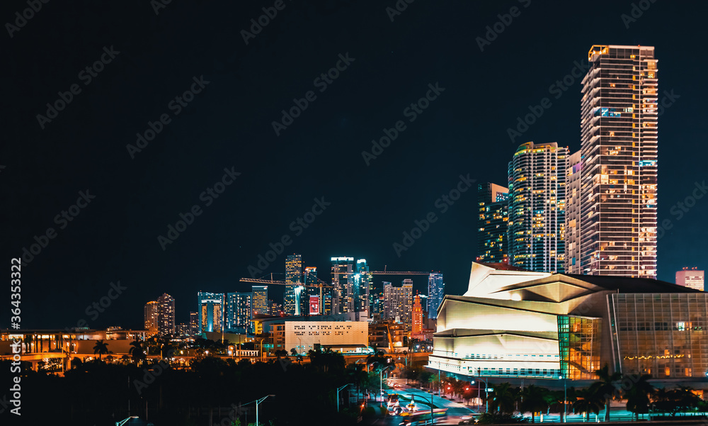 迈阿密市中心夜景