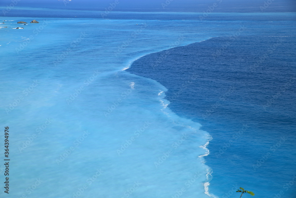 蓝海背景纹理